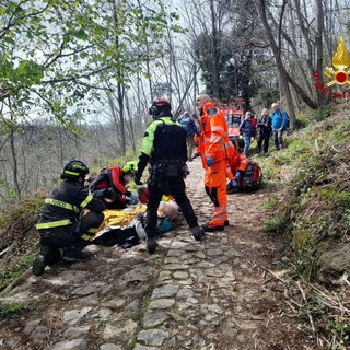 Escursionista 69enne cade sul monte di Portofino, soccorsa in elicottero