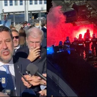 Scontri prima del derby tra Genoa e Samp, Salvini: “Conto che non possano più vedere una partita”