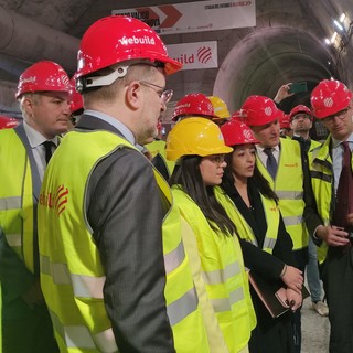 Visita nel tunnel del Terzo Valico: mancano circa 10 km al termine