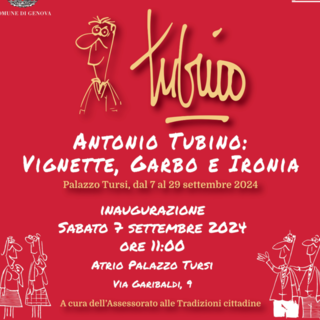 &quot;Vignette, Garbo e Ironia”: la mostra a Palazzo Tursi che omaggia il genio di Antonio Tubino