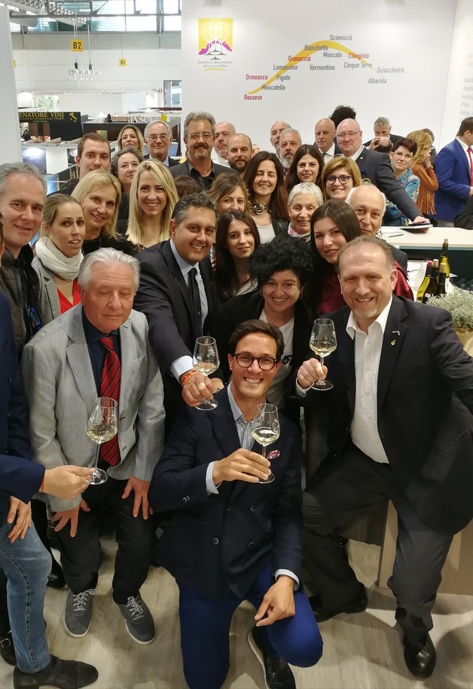 Il presidente della Regione Toti al Vinitaly di Verona