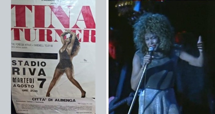 Tina Turner “simply the Best”: nel 1990 accese il palco dell’Annibale Riva ad Albenga