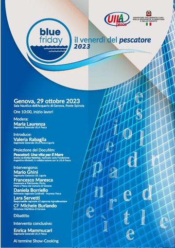 'Blue Friday – Il venerdì del pescatore', venerdì il convegno di Uila Pesca