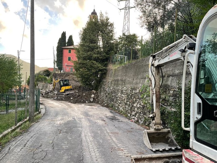 Maltempo a Struppa, riaperta al traffico via Trossarelli