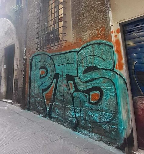 Via Canneto il Lungo, imbrattata Torre Maruffo con un grande murale