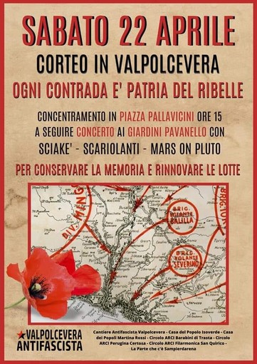 Oggi in Valpolcevera la 'camminata antifascista' in attesa del 25 aprile