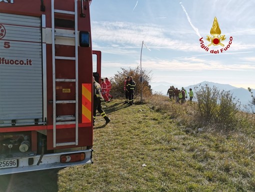 Fungaiolo cade sui piani di Praglia, soccorso dai vigili del fuoco di Genova (FOTO)