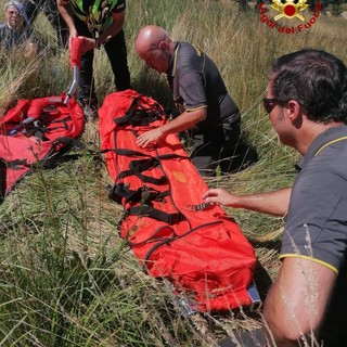 Anziano cade in un sentiero e batte la testa: ritrovato dai vigili del fuoco