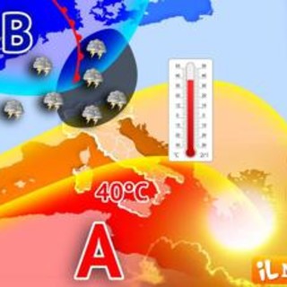 Italia divisa in due, temporali forti al Nord e super caldo al Sud