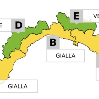 Maltempo in Liguria, allerta gialla da mezzanotte alle 14 di domani